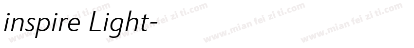 inspire Light字体转换